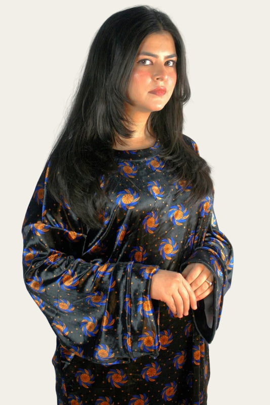 Velvet Floral Co-ord Tres