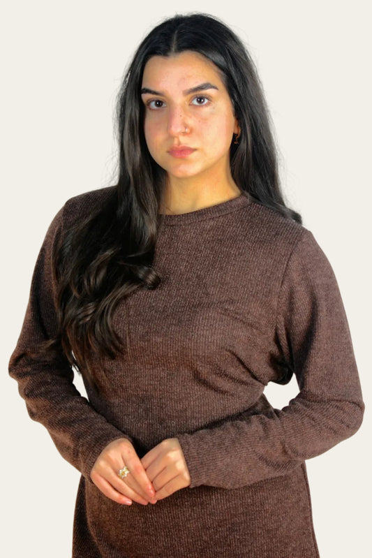 Warm Knitted Co-ord set with belt