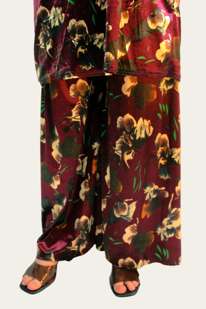 Velvet Floral Co-ord Dos