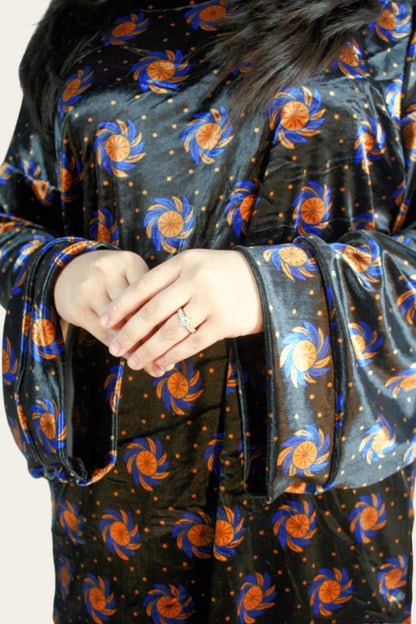 Velvet Floral Co-ord Tres