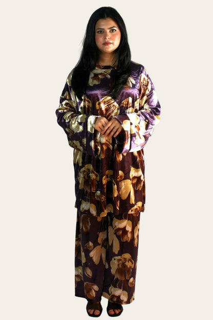 Velvet Floral Co-ord Cuatro