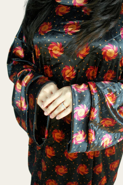 Velvet Floral Co-ord Cinco