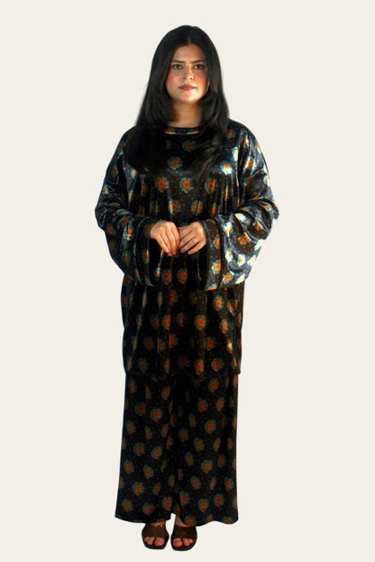 Velvet Floral Co-ord Seis