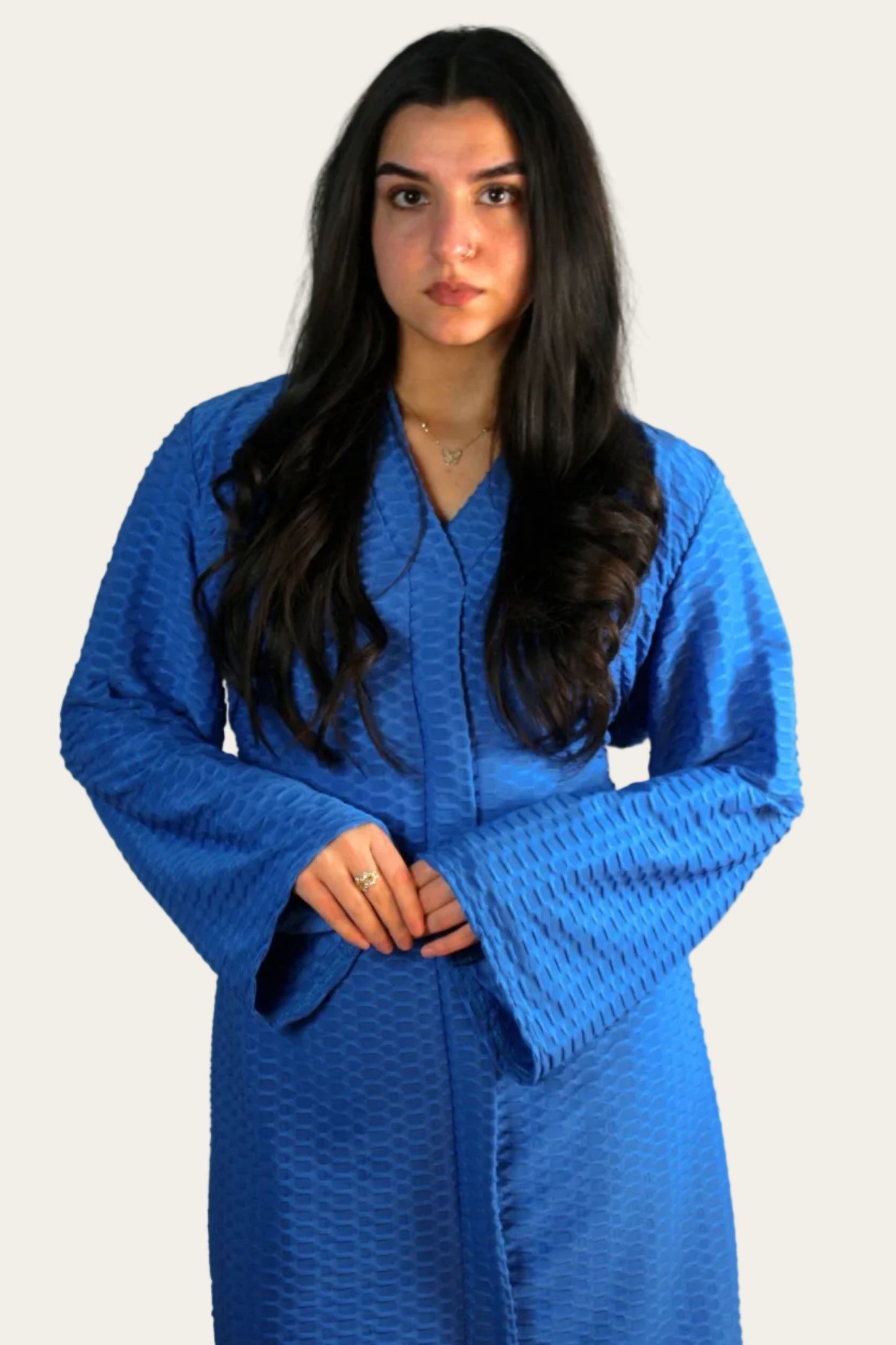 Waffle Mid-length Co-ord with belt