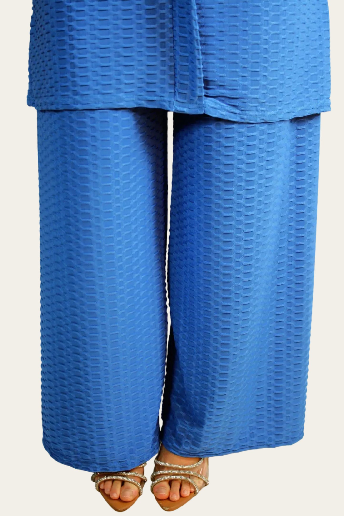 Waffle Mid-length Co-ord with belt