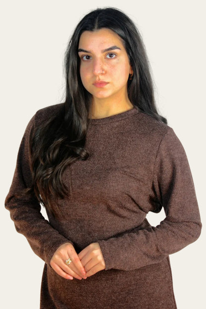 Warm Knitted Co-ord set with belt