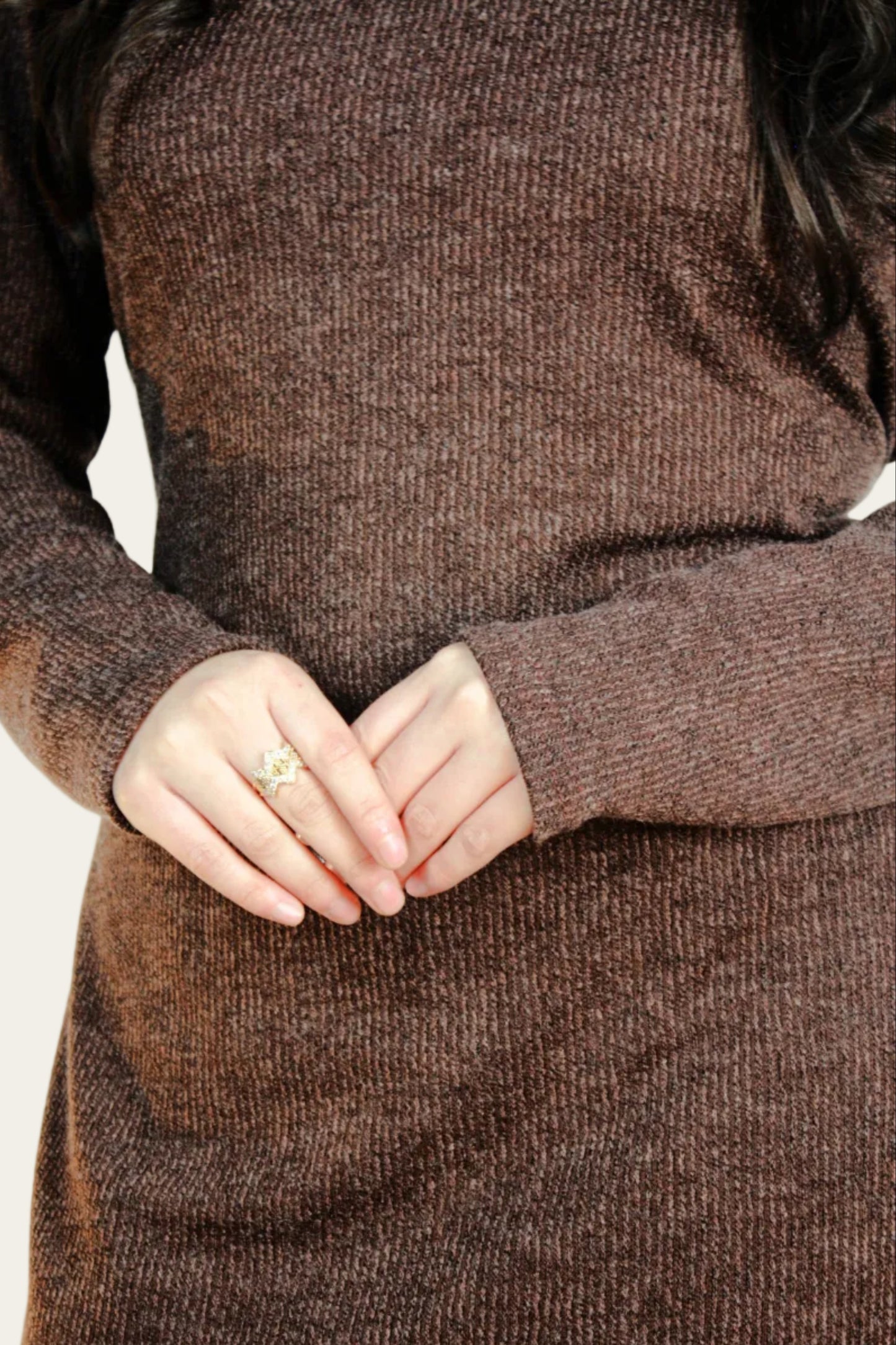 Warm Knitted Co-ord set with belt
