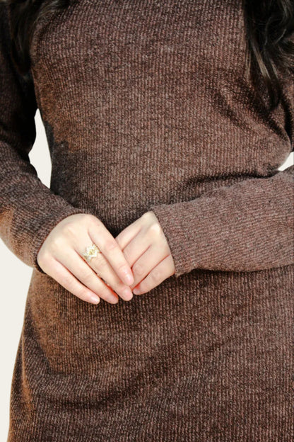 Warm Knitted Co-ord set with belt